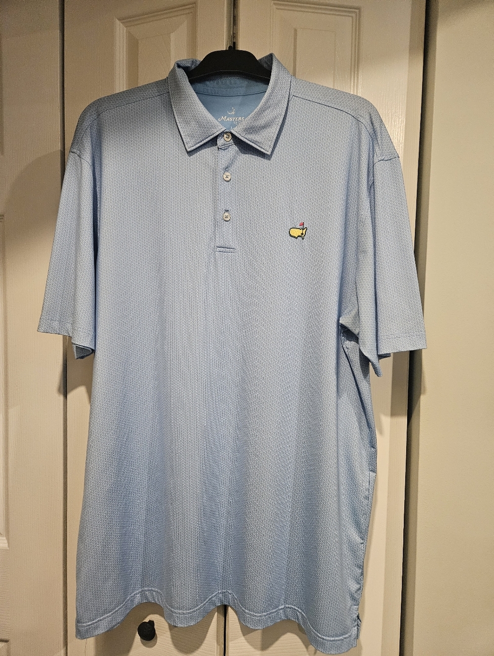 MASTERS Collection Polo Golf Shirt With Classic Yellow Embroidered Logo
